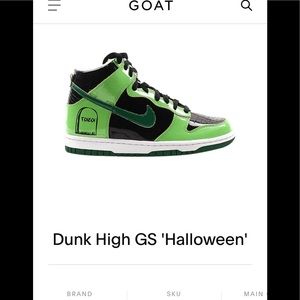 Nike Dunk High GS 'Halloween' Youth Sneakers